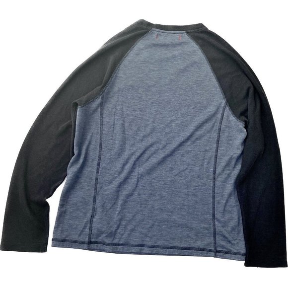 Tommy Bahama Shirt Mens M Blue Long Sleeve Thermal Casual Waffle Knit Cotton Men - Picture 7 of 8